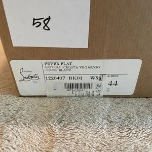 Christian Louboutin Fever Flat Crosta Vegas Black 10.5 Christian Louboutin | Shoes | Christian Louboutin Fever Flat  main image 3
